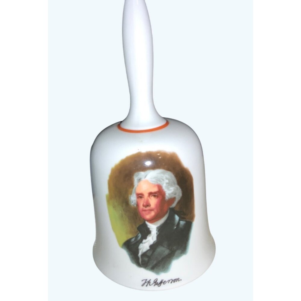 West Germany Monticello Bicentennial Bell With Thomas Jefferson Portrait